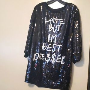 Sequins Fashionable Top/ Dress